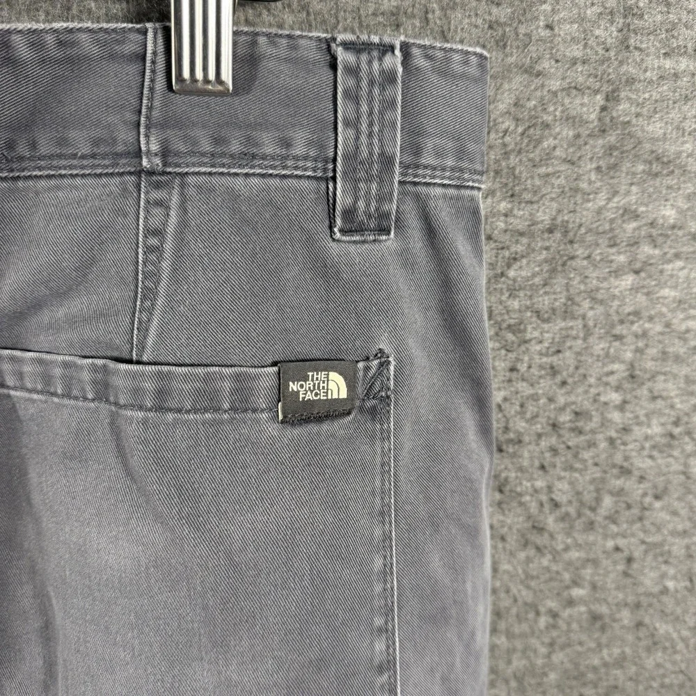 The North Face Canvas Chino Pants Mens 34x27 Gray Straight Leg Cotton Gorpcore